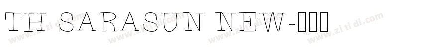 TH SARASUN NEW字体转换